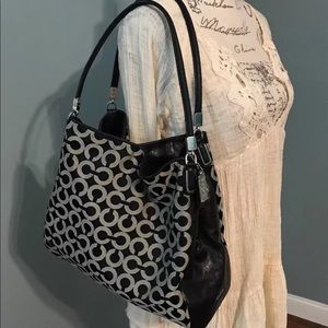 Coach Madison Small Phoebe Black Shoulder Bag